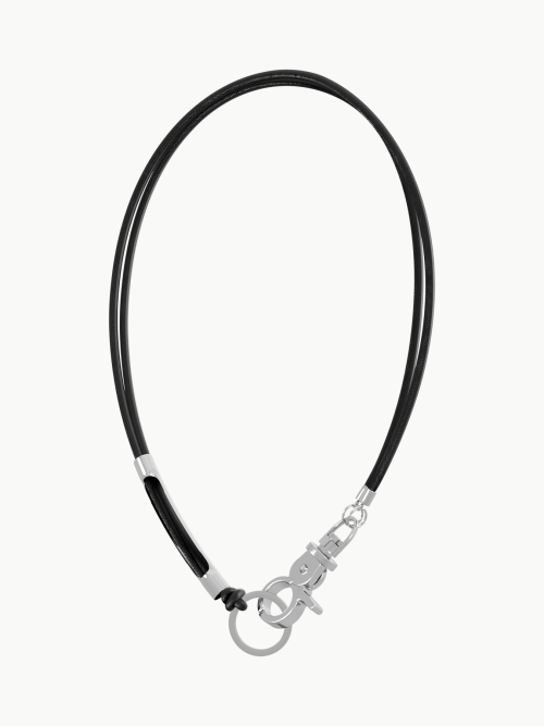 3way Leather Necklace (Black)
