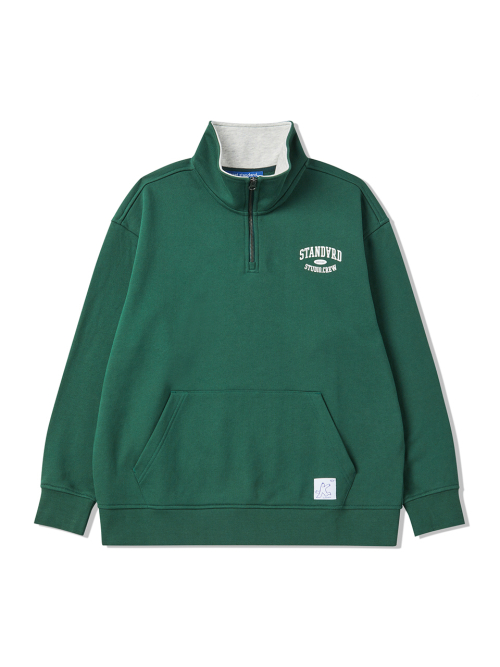 Свитшот на молнии Crew Core Half-Zip (Green)