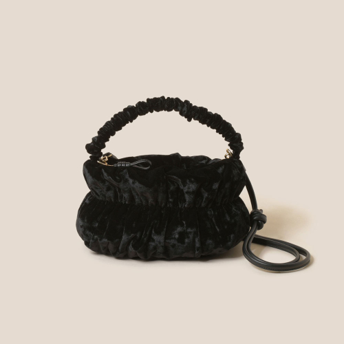 쿠론(COURONNE) Lumie Velvet Tote 29 (Black)_RCBTX24661BKX