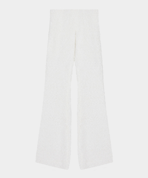 Мягкая Пушистая Вязаная Брюки (White)