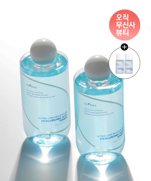 이즈앤트리() [2PACK] 초저분자 히아루론산 토너 300ml (+증정: 초저분자 히아루론산 토너 20ml 2개) 상품 이미지