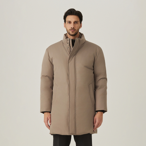 Длинное пуховое пальто Beige (AM0ECT40153)