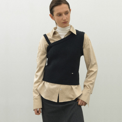 WOOL ELROY Несбалансированный Жилет(VT-0270)