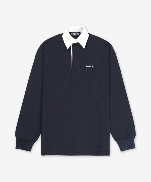 지바 피케 티셔츠 - 네이비 / TSHIRT9NAVY