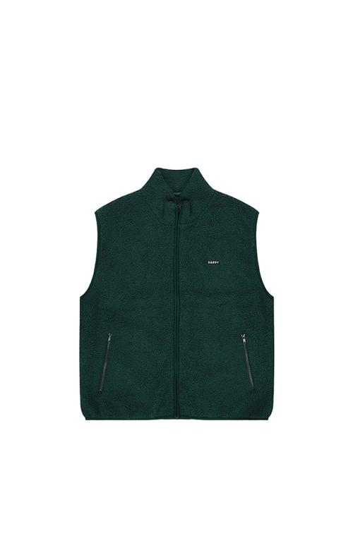 Флисовый жилет на молнии (Deep Green)