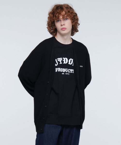 V NECK Кардиган (BLACK)