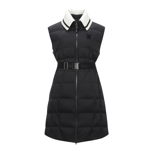 W HIGH NECK Длинный Пуховая VT_BK