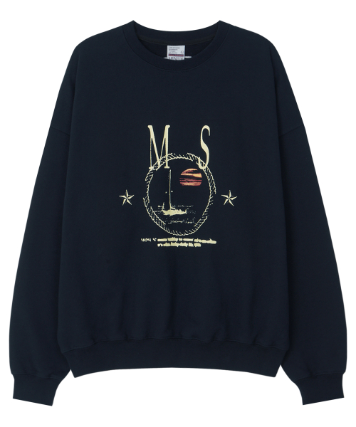 MS Yacht Sweat Рубашка-Navy