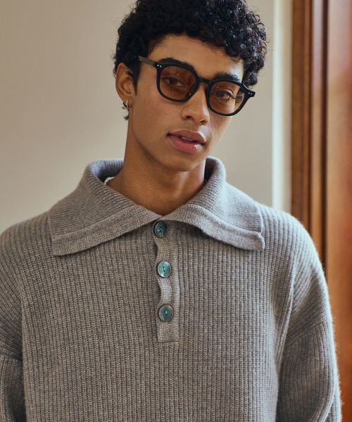 Wool High Neck Вязаная-Grey