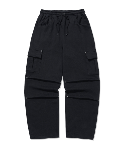 Спортивные штаны карго с защипами [Black]