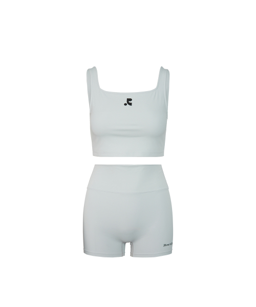LOGO TOP + SHORTS SET - GREY