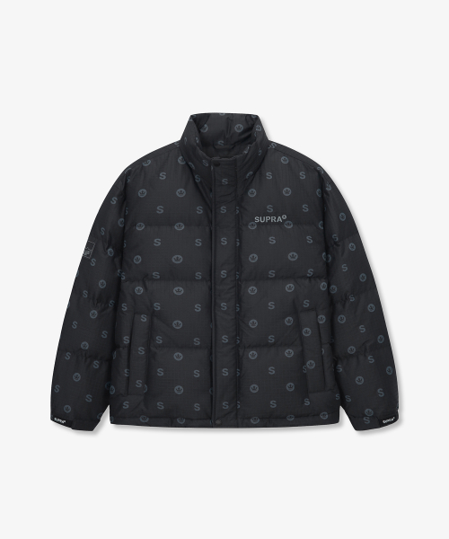 Пуховик с монограммой (BLACK)