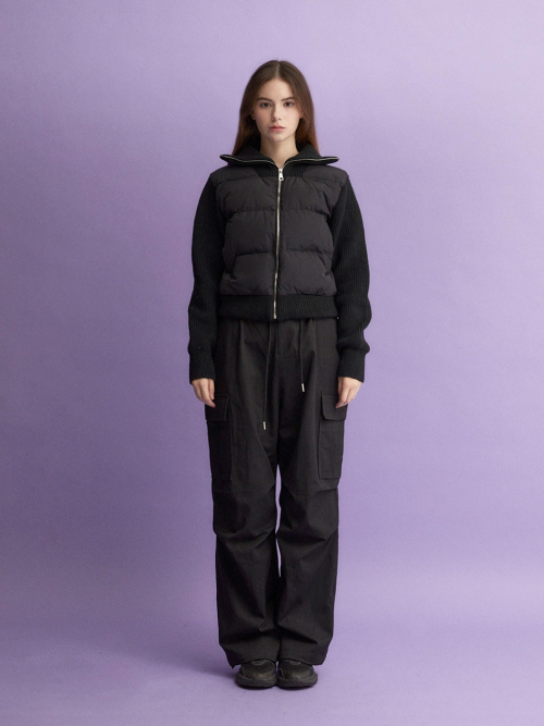 Pintuck Cargo Брюки (BLACK)