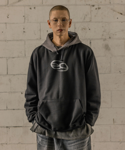 BC Logo String Hoodie Чёрный