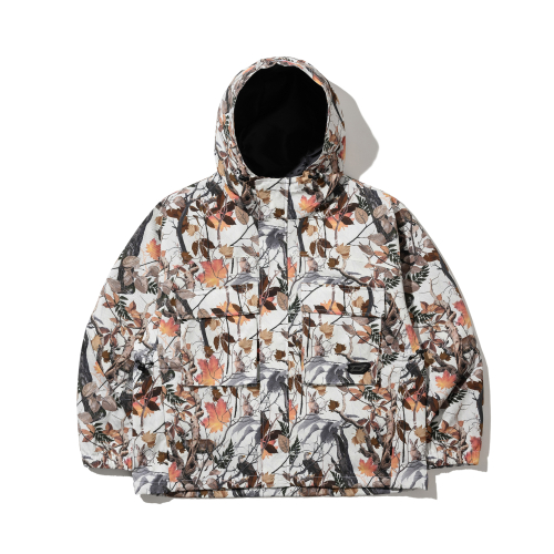 Худи-куртка с большими карманами Realtree White