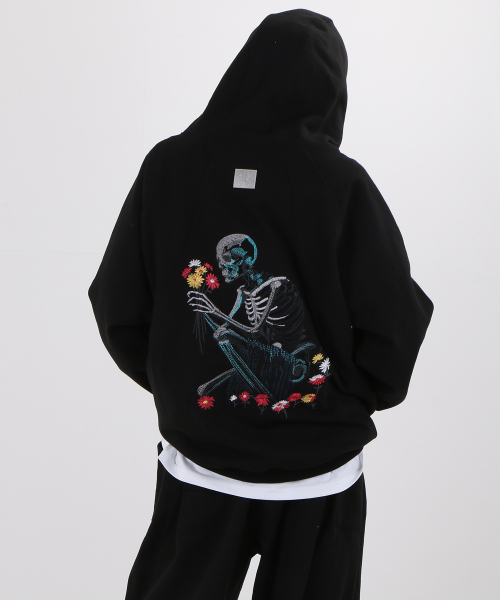 Плотный худи Skull Player [2color]