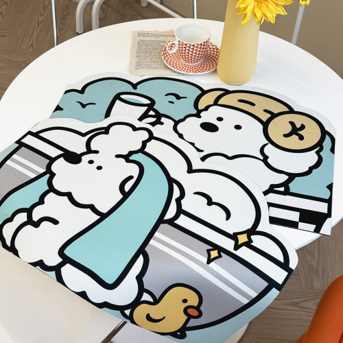 테디2 강아지 규조토 발매트