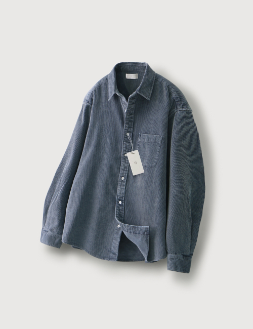Musinsa mis product pigment corduroy overshirt blue