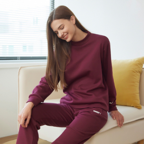 Мягкий домашний топ женский комфортный Burgundy