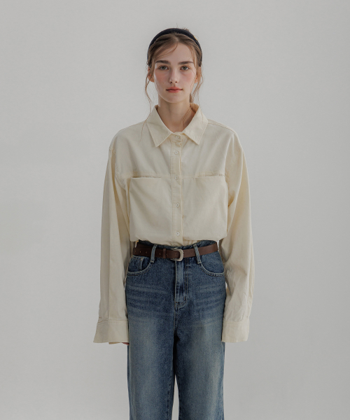 Two-pocket Corduroy Shirt