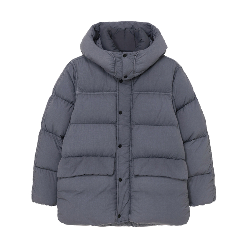Пуховик с капюшоном garment-dyed Light Blue