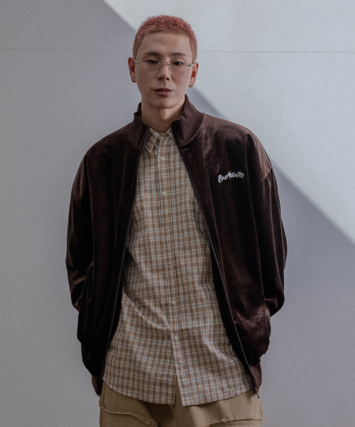 BC Track Velvet Jacket Brown