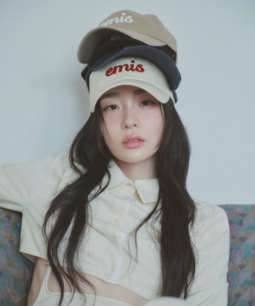 APPLIQUE BALL CAP-CREAM