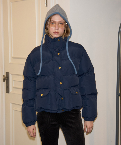 Classic Puffer куртка_ темно-синий