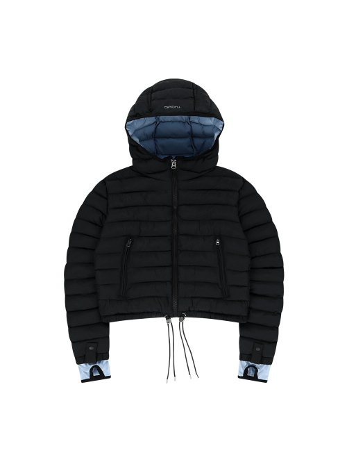 LIGHTWEIGHT PUFFER JACKET [BLACK]