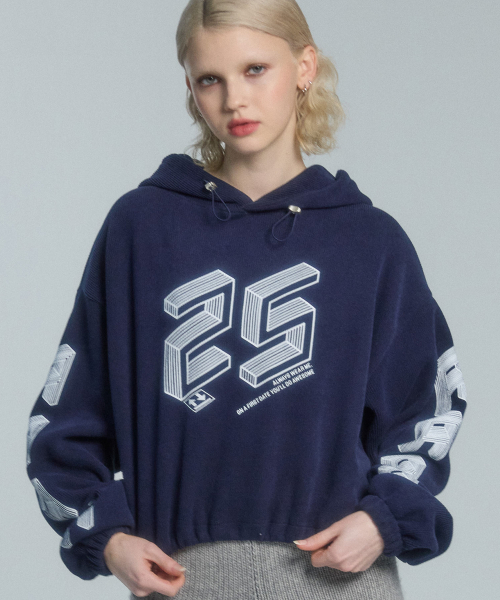 Вязаное худи 25 (Navy)