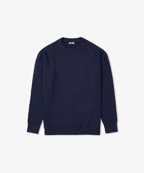 Эссенциальная косичка трикотаж Navy