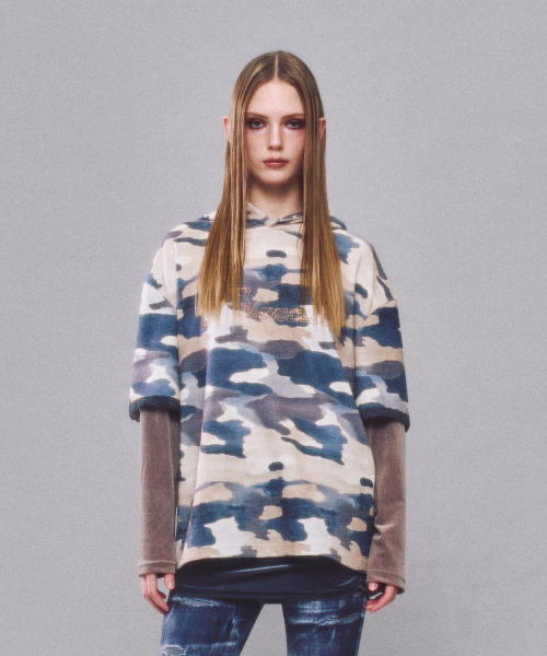 LUNE LAYERED HOODIE_BEIGE