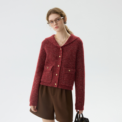 WD_Sailor collar pocket cardigan_2color