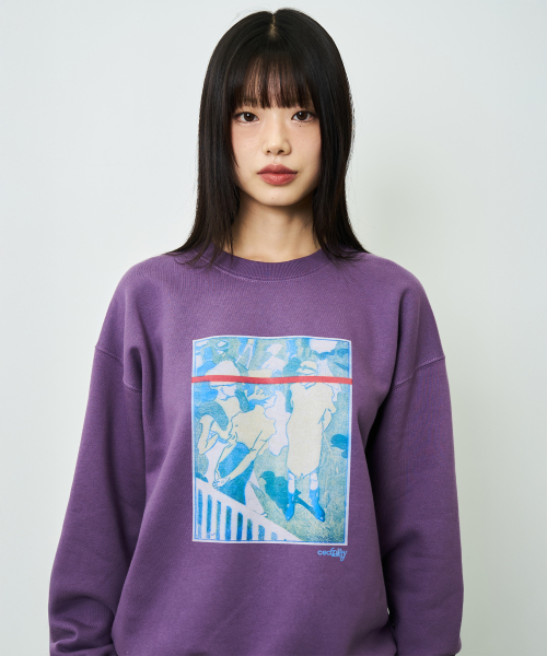 Свитшот CEC GALLERY GRAPHIC (Purple/с начесом)