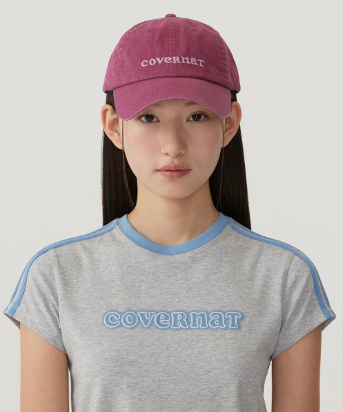 커버낫 우먼() 클로버하트 쿠퍼 로고 볼캡 Pink 상품 이미지