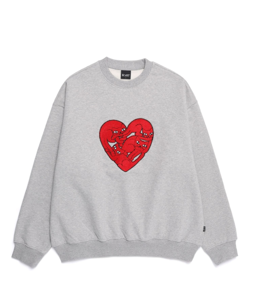 HEART CAT свитшот [GREY]