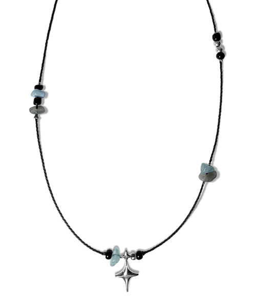 DOUBLE STING STONE NECKLACE