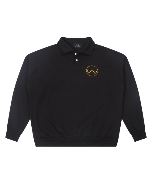 Оверсайз поло 10th Anniversary FW Signature Gonacom, Black