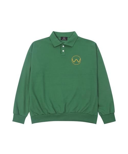 Оверсайз поло 10th Anniversary FW Signature Gonacom - Green