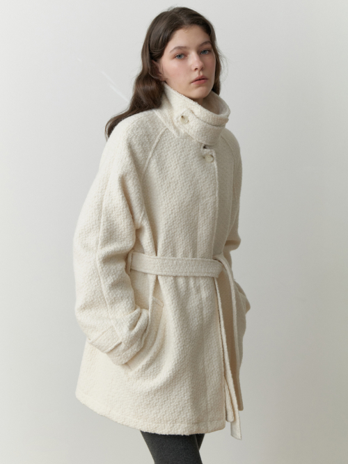 RE_L Ounce half wool coat（ivory） RE_L Ounce half wool coat（ivory）