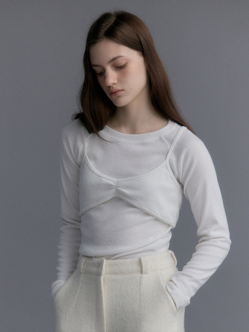Belle Bustier T-Shirts Set (слоновая кость)