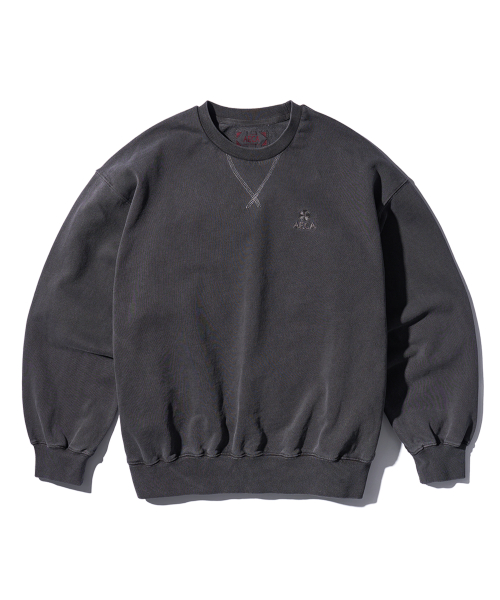 EVERYDAY AECA CLOVER SWEAT SHIRTS-WASHED CHARCOAL