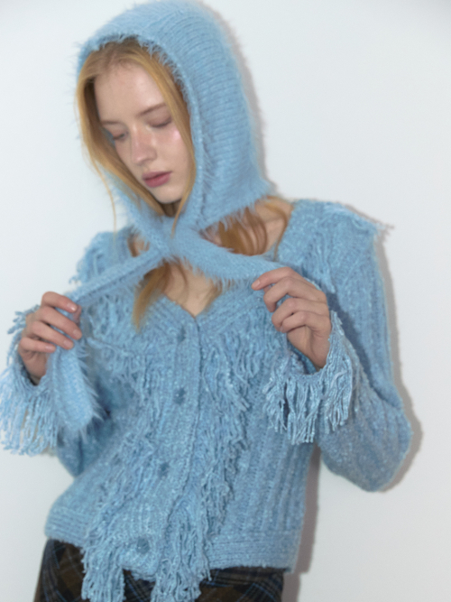 BABY ANGEL HOODIE HAT (LIGHT BLUE)
