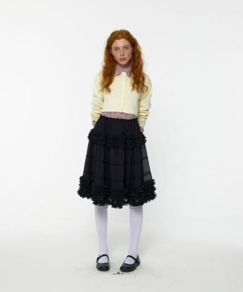 【Loulouseoul】24fw Coy Cancan Frill Midi Skirt Loulouseoul】24fw Coy Cancan Frill Midi Skirt Coy Cancan