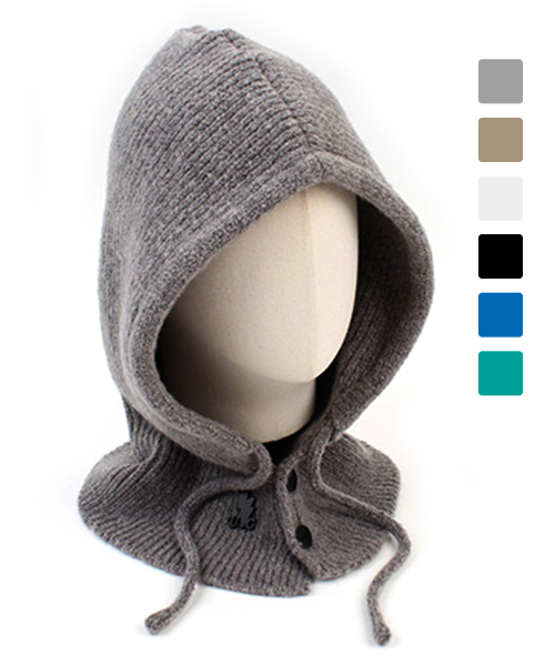 Wool Knit Open Balaclava (6 colors)