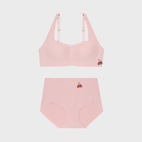 Бесшовный комплект (бра и трусики) Deep Pink