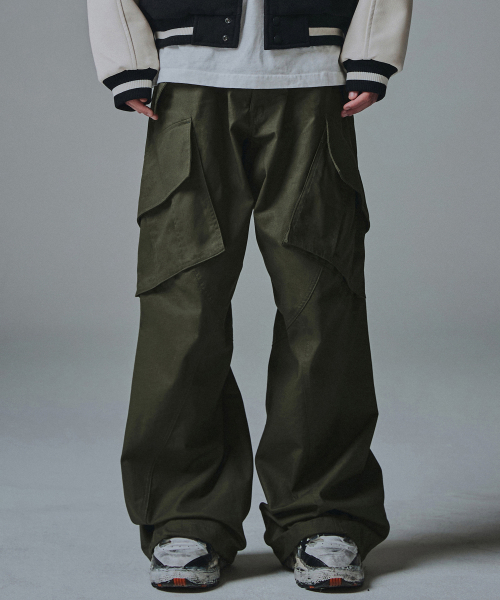 Ripstop Flare Fit Cargo брюки - хаки