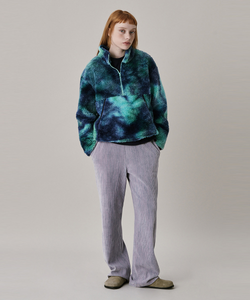 24 Shearing Half Zip-up_Blue (24 флисовый анорак_Blue)