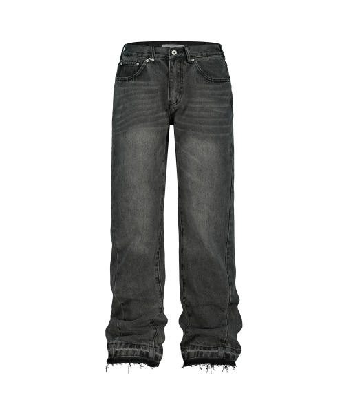Расклешенные джинсы Curved (Black)