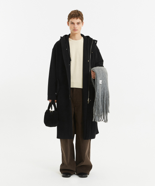 Rue hoodie coat black